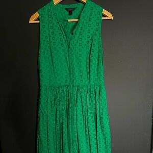 COPY - JCREW Green Eyelet Dress
